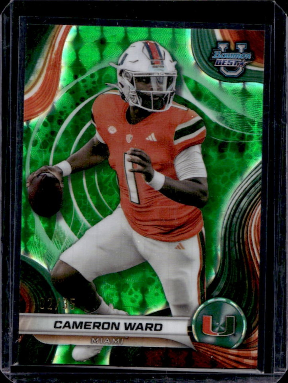 2024 Bowman Best U Cameron Ward Lime Green Geometric Refractor #/35