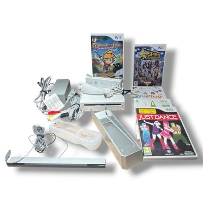 Nintendo Wii Konsole Videospiel Bundle spielbereit mit Spielen