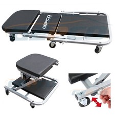 Carrello Lettino Sotto Auto con Funzione Sgabello per Meccanico Officina