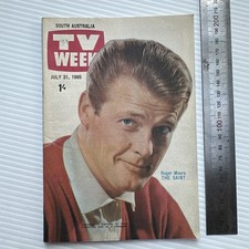TV WEEK Magazine Australia Roger Moore The Saint on the Cover October 1965