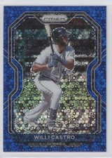 2021 Panini Prizm Tier III Blue Donut Circle Prizm 76/199 Willi Castro #234 5ya