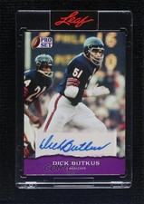 2022 Leaf Pro Set Sports Base Purple 4/5 Dick Butkus #PSA-DB1 Auto HOF 07g1