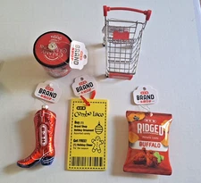 HEB Christmas ornament set of 5 Brand New