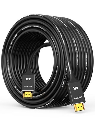 4K Long HDMI Cable 50ft/15M, in-Wall CL3 Rated HDMI Cable 2.0 Support (HDR10 ...