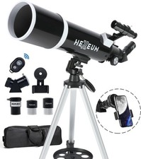 Telescope for Adults  Beginner Astronomers - 80mm Aperture 600mm 80600Black
