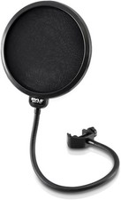 Pyle Professional Microphone Filter Screen-Mic Pop Blocker Mask Open Box 