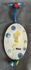 Disney TINKER BELL "Naughty" or "Nice" Wood Door Plaque MINT!