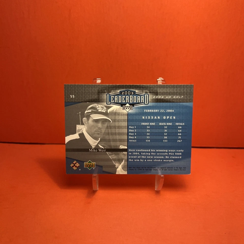 2004 Upper Deck Leaderboard Mike Weir #55 EX🦄 - Image 2 of 2