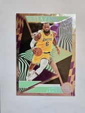 2021-22 Panini Illusions LeBron James Amazing Emerald #5 - Los Angeles Lakers