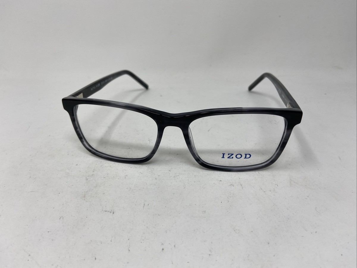 IZOD EYEWEAR IZ2103 GREY HORN 54-16-145 FLEX HINGE eyeglasses !C40