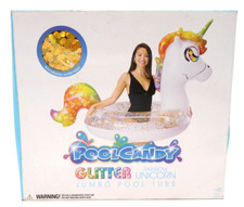 Pool Jumbo Tube Candy Glitter Rainbow Unicorn Jumbo New 48" Ages 6 