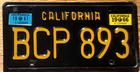 Item photo. Show Listing Details page. Listing 1967 California License Plate Number Tag