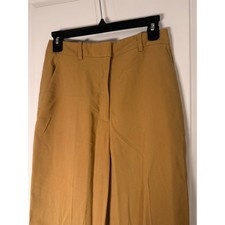 Zara Mustard Brown Tailored Trousers  Size S US 26  High Rise