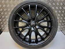 MINI R53 R56 18" Black JCW Rad Cross Spoke R113 Alloy wheel Rim and Tyre 6785304