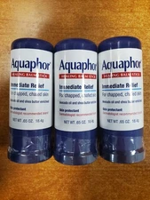 3 Pack: Aquaphor Healing Balm Stick Unscented 0.65 oz ea (Exp 6/26) 5365 R2P4