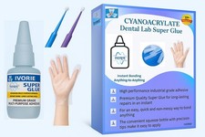 Super Glue Adhesive Instant Bonding Cyanoacrylate Acrylic - Dental Laboratory...