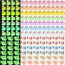 Barydat 50 Pcs Luminous Mini Resin Ducks Axolotls Bulk Glow in The Dark Tiny ...