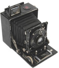 @ Perka (pre Linhof) macchina fotografica pieghevole 6x9 cm c1923 con Meyer Plasmat RARA