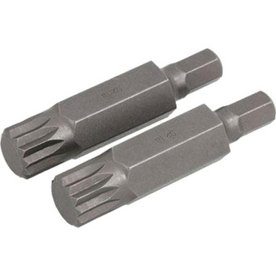 Neilsen 2tlg Spline Bit Set M18 x 75 mm 10 mm Sechskantschaft Schlagbohrkronen