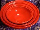Emile Henry set of 3 mixing bowls red Made in France Modele Depose — photo 4