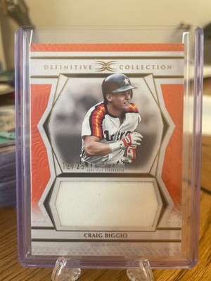 2025 Topps Definitive Collection Craig Biggio Game Used Patch /25