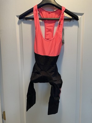 Rapha Pro Team Cycling Bibs Women Size XX Small  -Color = Black /hi Vis Pink NWT