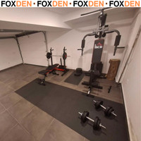 Multi Home Steel Gym Machine with 65kg Weights for Strength Training - Black