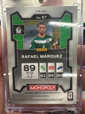 2026 Panini Prizm FIFA World Cup #57 Rafael Márquez – Mexico Green