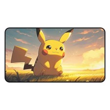 Pika-Chu Poke CUSTOM MOUSE PAD DESK MAT HOME SCHOOL OFFICE GIFT