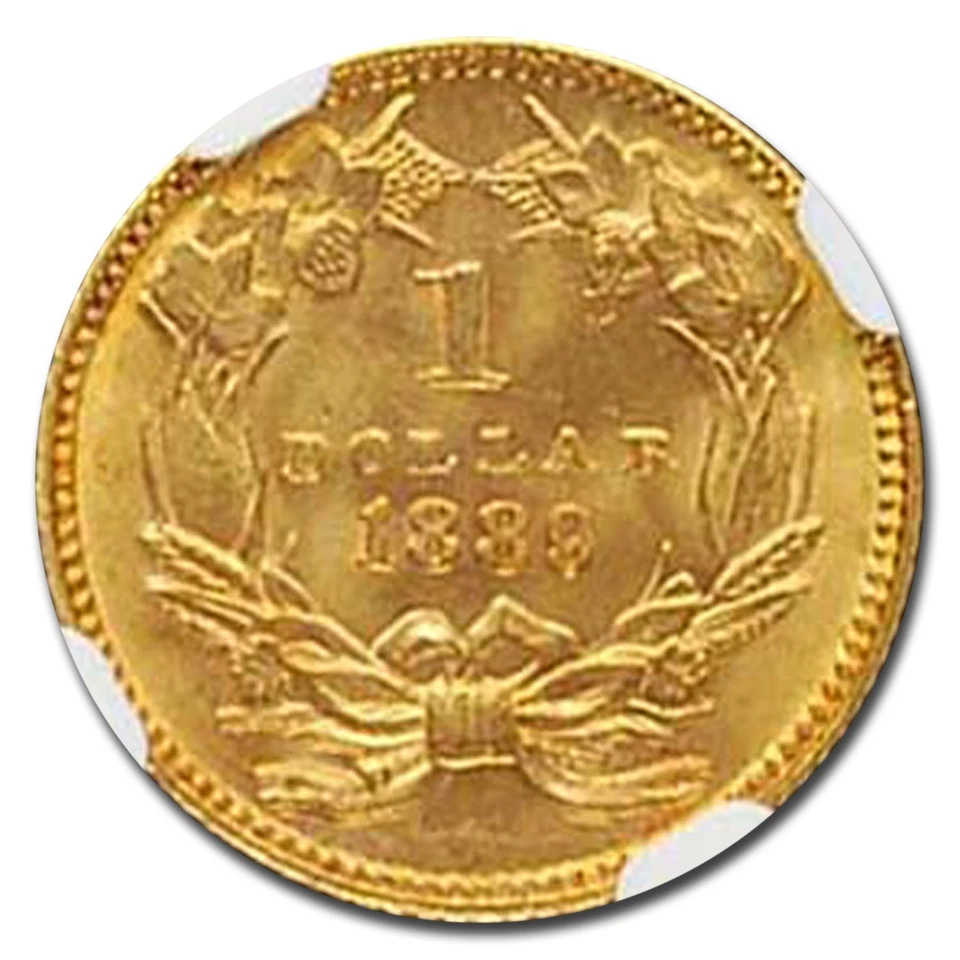 1889 $1 Indian Head Gold MS-66+ NGC CAC - Image 3 of 3