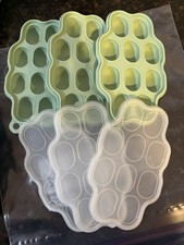 Silicone Baby Food Freezer Tray with Lid 3 Pack Breastmilk sicle Fruit