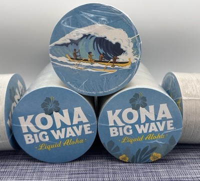 1x Kona Big wave  Liquid Aloha  Beer Coasters New Sleeve of 125 Ct.