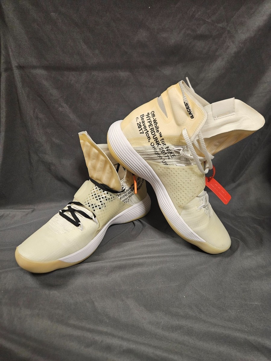 off white hyperdunk on feet