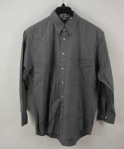 Valentino, Camicia elegante vintage Valentino uomo 16 32-33 righe testurizzate cotone collo a punta