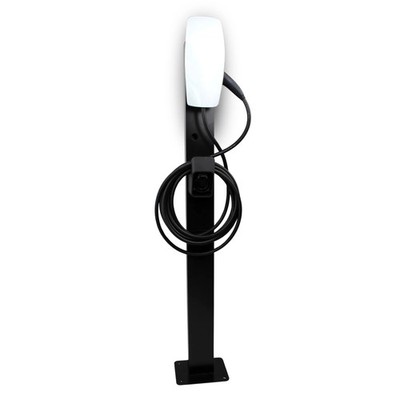Wallbox Standfuß für Tesla Wall Connector Gen 3, 149 cm, Metall, mattschwarz, fü