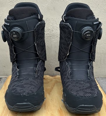 Burton Swath Step On Snowboard Boots Men 9 Dual BOA Black Step On Compatible