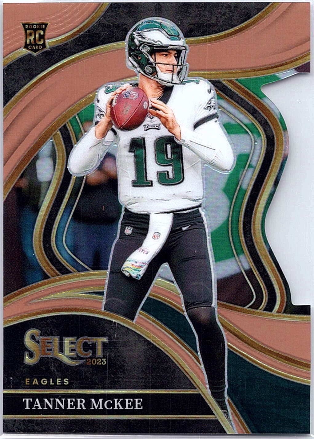2023 Panini Select #218 Tanner McKee Copper Prizms Die Cuts #/299 SN