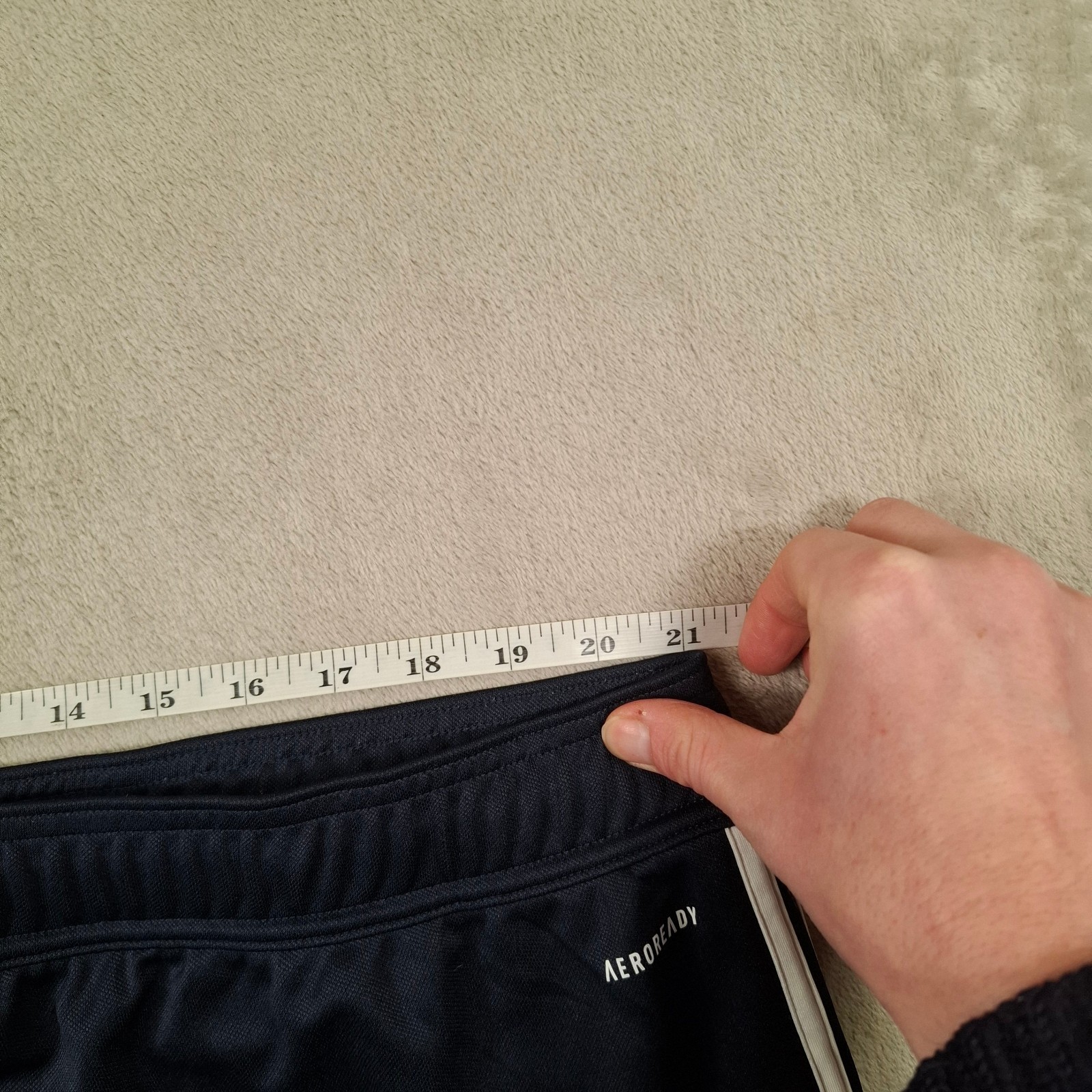 Adidas Track Pants Mens 3XL Navy Joggers Tapered Zip Hem Sports Aeroready W44 thumbnail 13