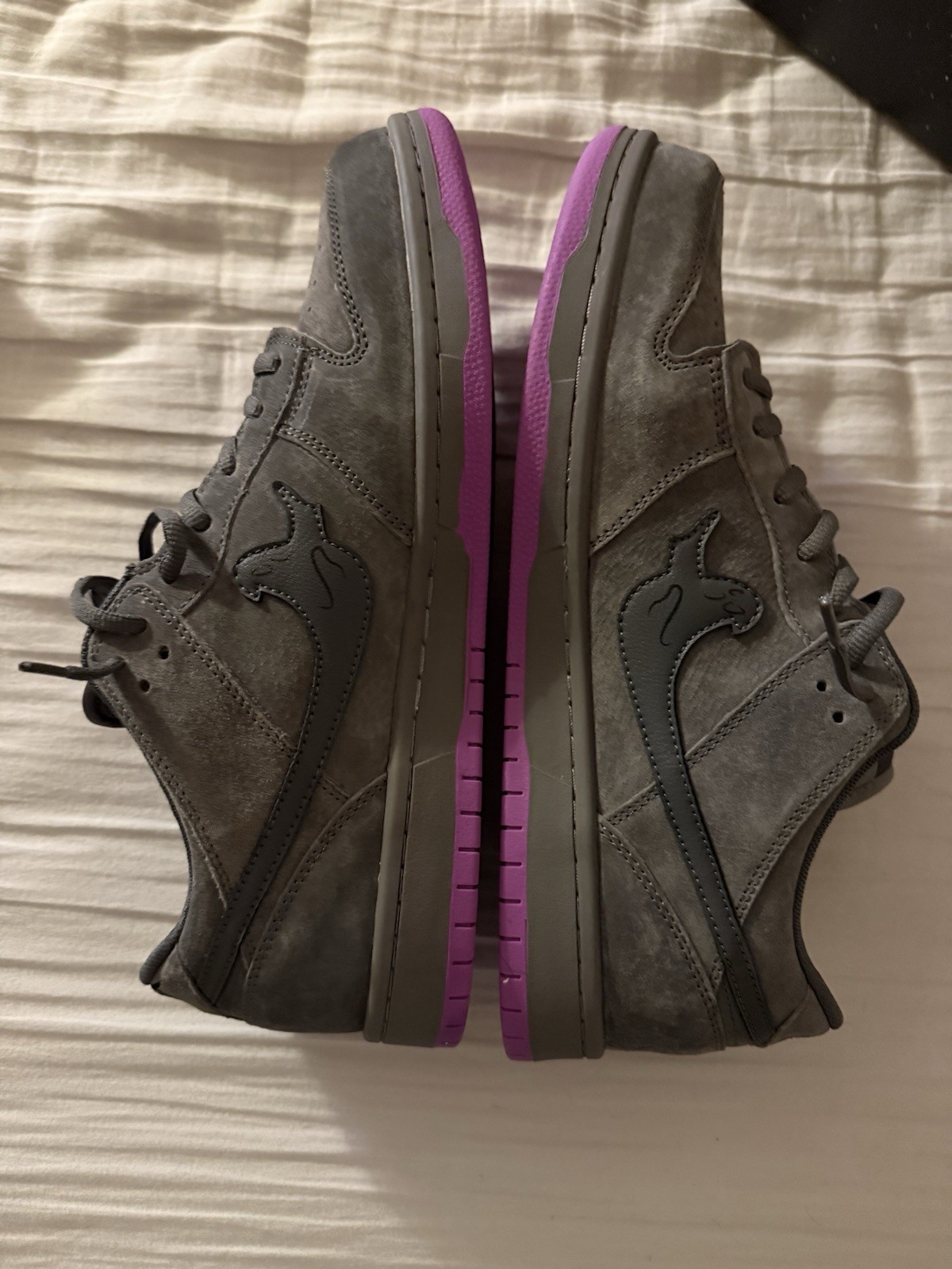 Gav Custom Ghost Men’s Sz 13 Grey Suede Purple Shoes Brand New In Box Rare