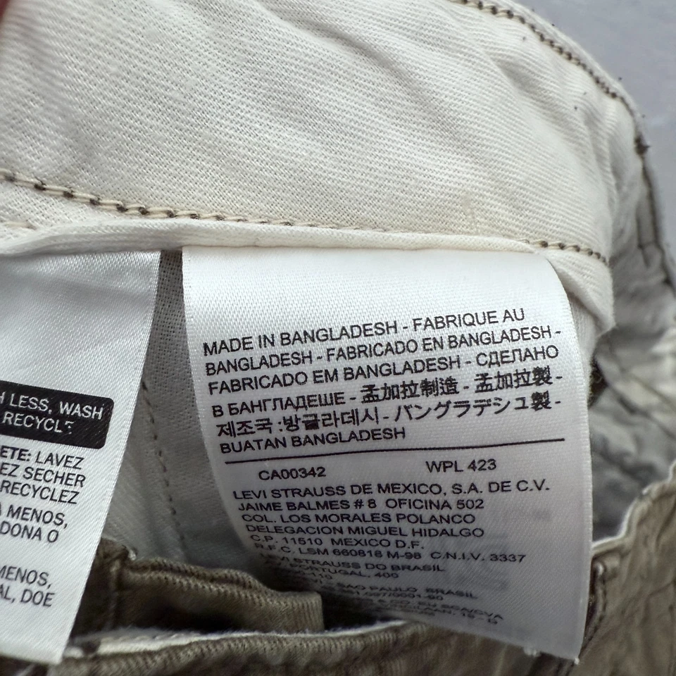 Pantalones cargo Levis para hombre 34x32 (34x29) marrón militar senderismo al aire libre Foto 2 de 4