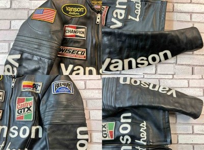 Vanson Single Riders Jacket One Star Motorcycle Leather Race