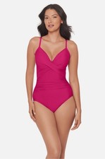Miraclesuit Captivate One Piece Swimsuit Pink US 8 Slimming Shaping NWT