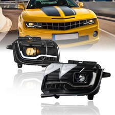 For 2010-2013 Chevy Camaro Led Headlights Black Projector Switchback Wdrl Tube For 2010-2013 Chevy Camaro Led Headlights Black Projector Switchback Wdrl Tube
