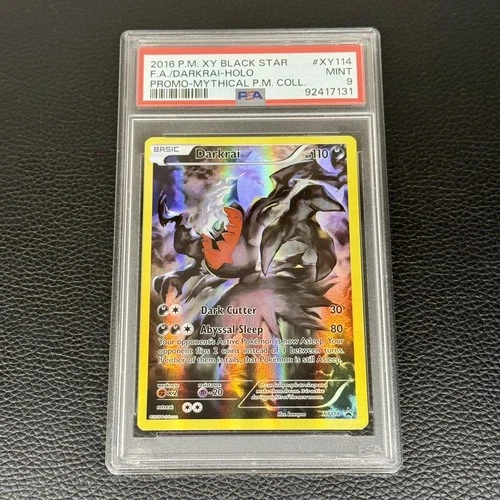PSA 9 - Darkrai XY114 - Black Star Promo 2016 - Pokemon TCG - MINT