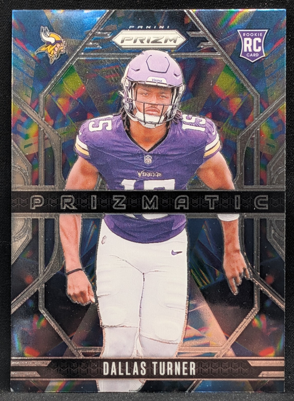 2024 Panini Prizm Prizmatic Insert #17 Dallas Turner Minnesota Vikings RC