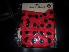 Hush Hush pocket cloth diaper w/ doubler ladybug