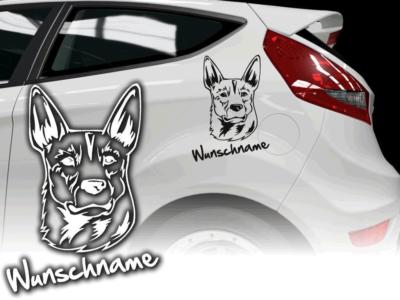 Auto Aufkleber Hundeaufkleber Australian Stumpy Tail Cattle Dog