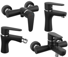 Badewannenarmatur schwarz Armatur Badewanne Dusche Waschtisch Duscharmatur Black