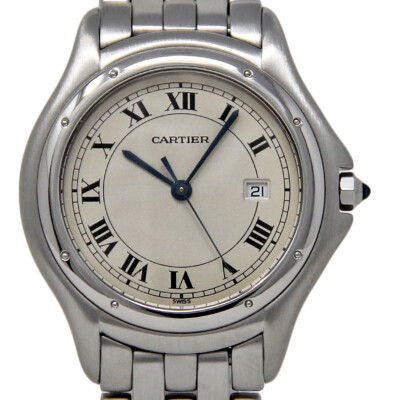 Cartier Panthere Cougar Stainless Steel Date Quartz 33mm 987904 2YearWTY #1069-2