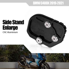 Motorcycle Accessories Side Stand Enlarger For BMW C400X C400GT 2018-2021 Black 